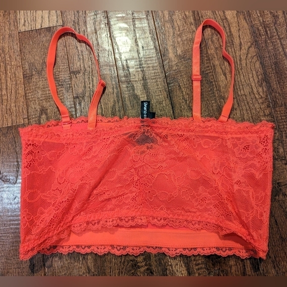 Torrid Lightly Lined Lace Convertible bra Bandeau, Corral, 1x Fits Small… - Picture 8 of 9